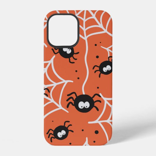 蜘蛛とくもの巣。 iPhoneケース (裏面)