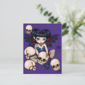 「蜘蛛と骷髏」ポストカード ポストカード (スタンド正面)