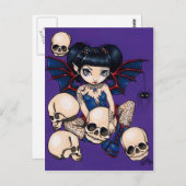 「蜘蛛と骷髏」ポストカード ポストカード (正面/裏面)