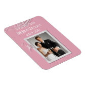 蜘蛛の巣と白い蜘蛛が日付を救う マグネット (右側)