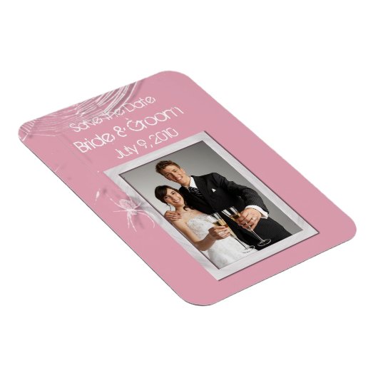 蜘蛛の巣と白い蜘蛛が日付を救う マグネット (右側)