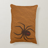 蜘蛛の巣のアクセントの枕 アクセントクッション (裏面(縦))