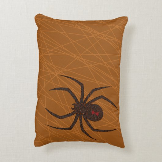 蜘蛛の巣のアクセントの枕 アクセントクッション (裏面(縦))