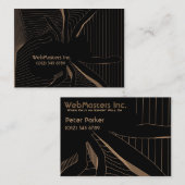 蜘蛛の巣のデザインそれエンジニアの名刺 名刺 (正面/裏面)