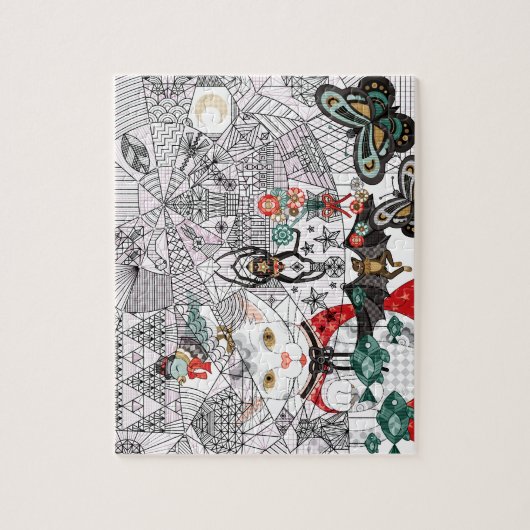 蜘蛛の巣アーティスト（Spider's web artist） ジグソーパズル (縦)