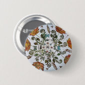 蜘蛛の巣-くも-蟻および蜂 缶バッジ (正面&裏面)