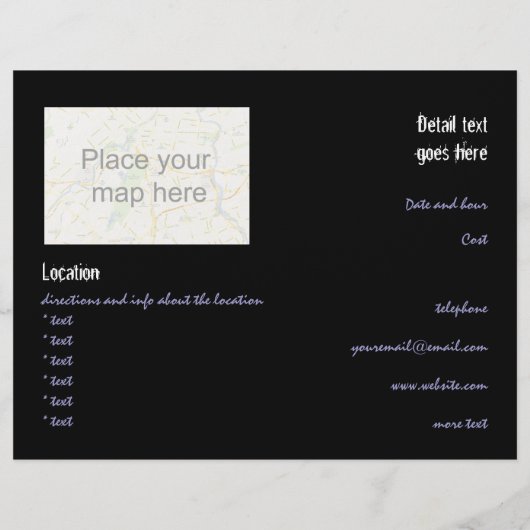 蜘蛛の巣 チラシ (裏面)
