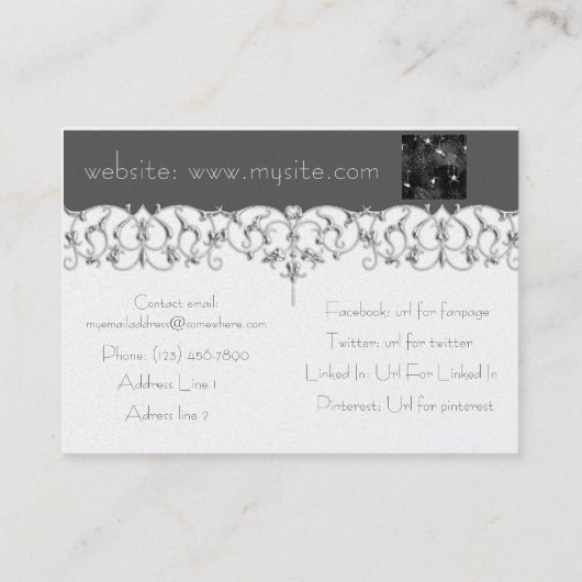 蜘蛛の巣 名刺 (裏面)