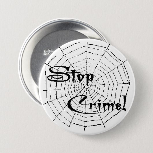 蜘蛛の巣 缶バッジ (正面&裏面)