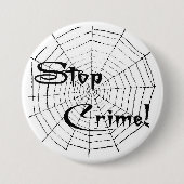 蜘蛛の巣 缶バッジ (正面)