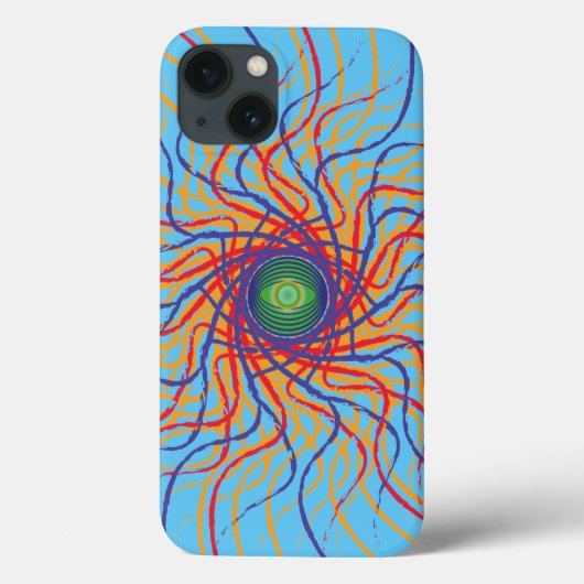 蜘蛛の目 / 空色の背景 Case-Mate iPhoneケース (裏面)