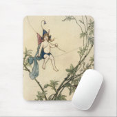 蜘蛛の糸に座る マウスパッド (マウス)