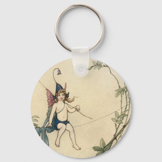 蜘蛛の糸に着席 キーホルダー (正面)