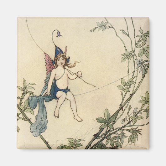 蜘蛛の糸に着席 マグネット (正面)