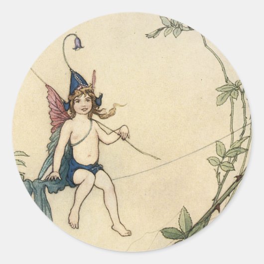 蜘蛛の糸に着席 ラウンドシール (正面)