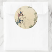 蜘蛛の糸に着席 ラウンドシール (バッグ)