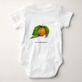 蜜柑のカフェのクリーパー ベビーボディスーツ (裏面)