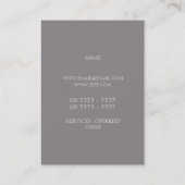 蜜柑のファンシーな素晴らしくおよびモノグラムの 名刺 (裏面)