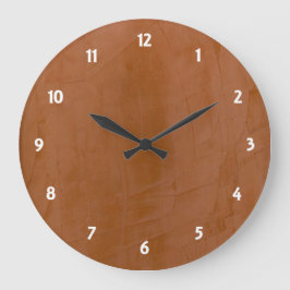 蜜柑のベニス風プラスター円形のWallclock ラージ壁時計