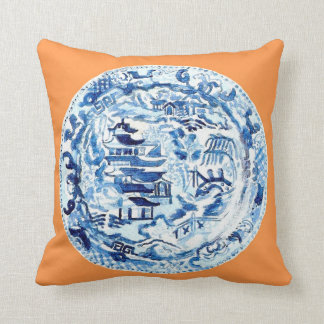 蜜柑の中国趣味のプレート クッション