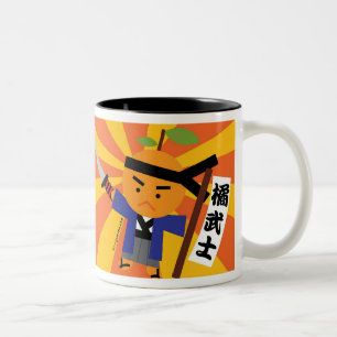 蜜柑の武士のマグ ツートーンマグカップ