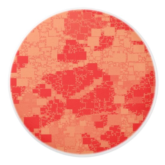 蜜柑の熱心はアートワークをタイルを張りました セラミックノブ (正面)