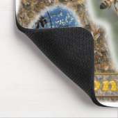 蜜蜂の写真のコラージュ マウスパッド (コーナー)