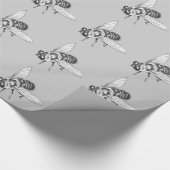 蜜蜂の包装紙のかわいい蜂の虫の紙 ラッピングペーパー (角)