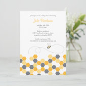 蜜蜂の巣のシャワー/パーティの招待状 招待状 (スタンド正面)