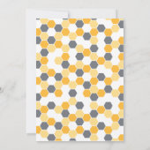 蜜蜂の巣のシャワー/パーティの招待状 招待状 (裏面)