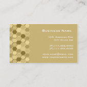 蜜蜂の巣のデザインのユニークな名刺のテンプレート 名刺 (裏面)