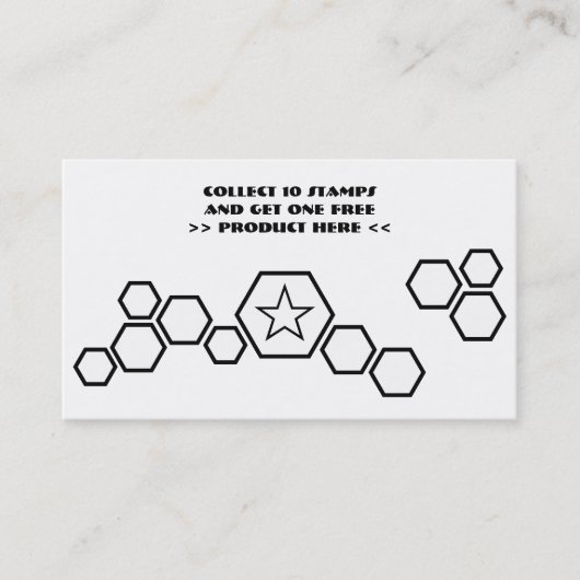 蜜蜂の巣のロイヤリティはプログラムに報酬を与えます ロイヤリティカード (正面)