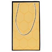 蜜蜂の巣の小さい無光沢のギフトバッグを持つかわいい女王バチ スモールペーパーバッグ (裏面)