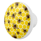 蜜蜂の巣の引出しのノブの引きの蜂をくまなく セラミックノブ (右)