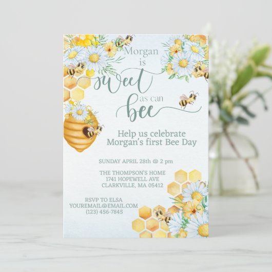 蜜蜂の最初の蜂が日の蜜蜂に見えるほど甘い 招待状 (スタンド正面)