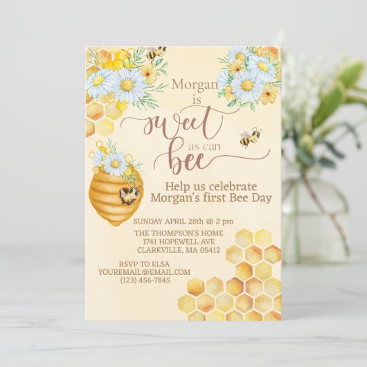 蜜蜂の最初の蜂が日の蜜蜂に見えるほど甘い 招待状 (スタンド正面)