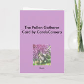 蜜蜂の種花粉ノートカード シーズンカード (裏面)