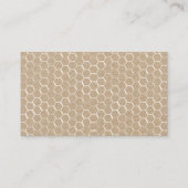 蜜蜂の素朴なApiary 名刺 (裏面)