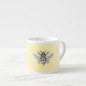 蜜蜂の蜜蜂の巣の女王バチ|のエスプレッソのマグ エスプレッソカップ (正面右)