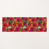 蜜蜂はオレンジの上で食べ物やケシ ヨガマット (正面(横))