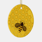 蜜蜂を持つ金蜜蜂の巣のオーナメント セラミックオーナメント (右)