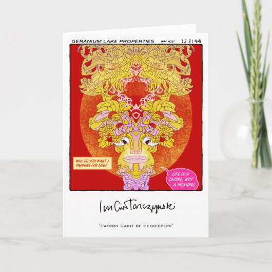 蜜蜂飼いの守護聖人 カード (正面)