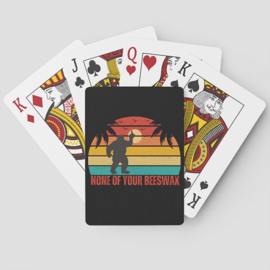 蜜蝋の大足中指は一つもない トランプ (裏面)