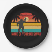 蜜蝋の大足中指は一つもない ペーパープレート (正面)