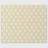 蜜蝋Victorian Fleur de Lys ラッピングペーパー (フラット)