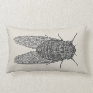 蝉の枕 ランバークッション