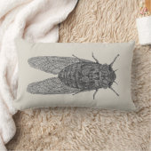 蝉の枕 ランバークッション (ブランケット)
