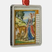 蝋布で包みます メタルオーナメント (右)