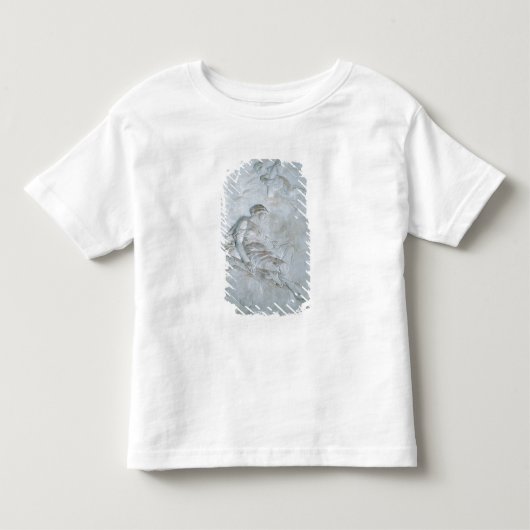 蝋布で包みます、c.1790 (フレスコ画) トドラーTシャツ (正面)