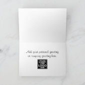 蝋燭が付いているオフィスのバースデー・カード カード (内部)